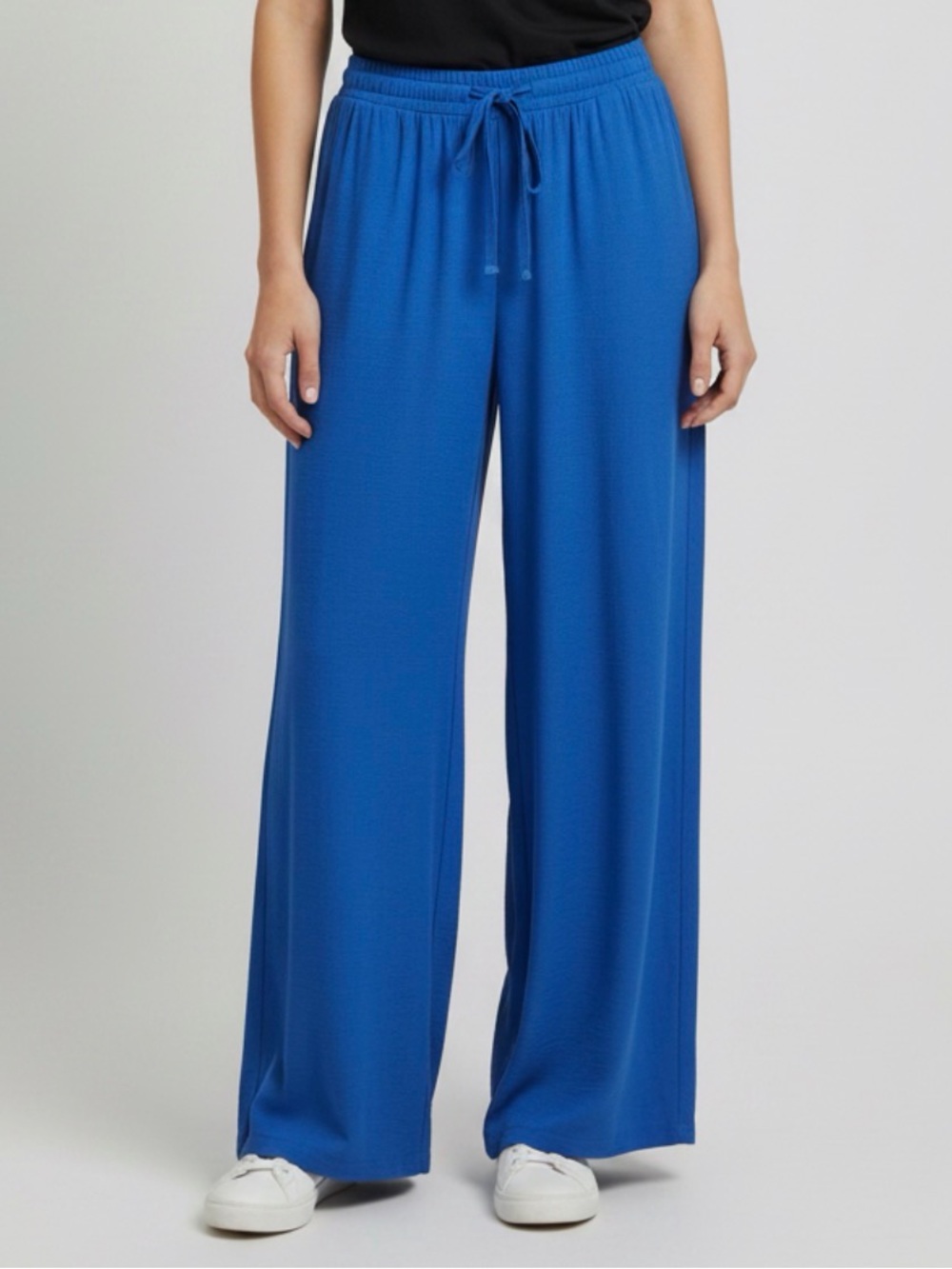 SHEIN Faux Drawstring Wide Leg Pants